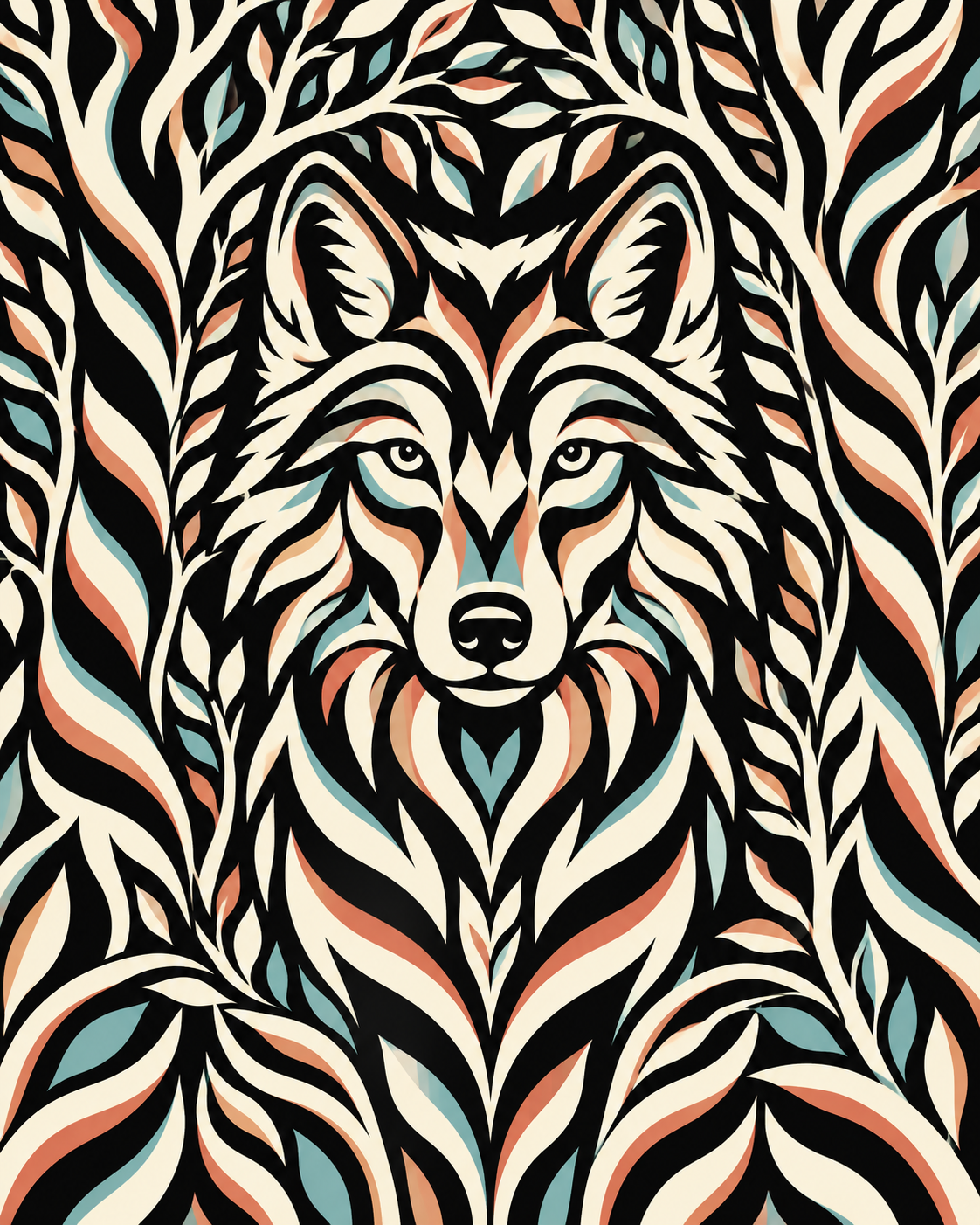 Forest Wolf Paint by Numbers Kit