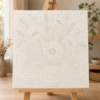 Blank numbered canvas